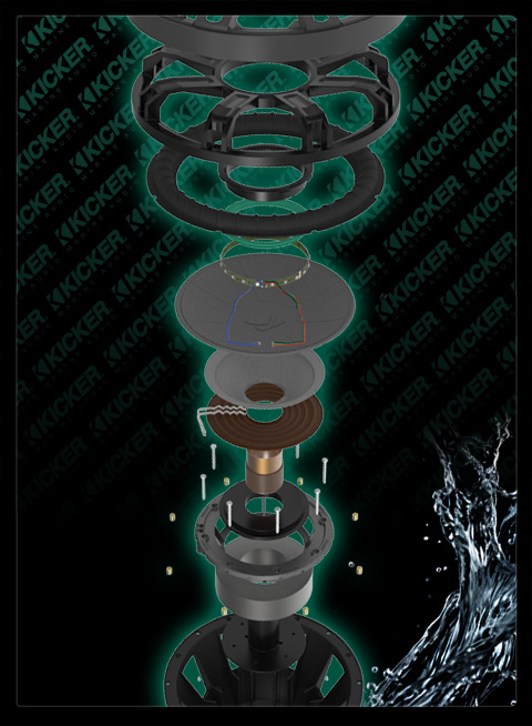 Expanded View of Premium Marine Speaker